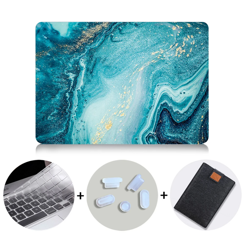 MTT чехол для ноутбука Macbook Air Pro retina 11 12 13 15 16 мраморный Жесткий Чехол для mac book 13,3 дюймов с сенсорной панелью a1706 a1502 - Color: MB14