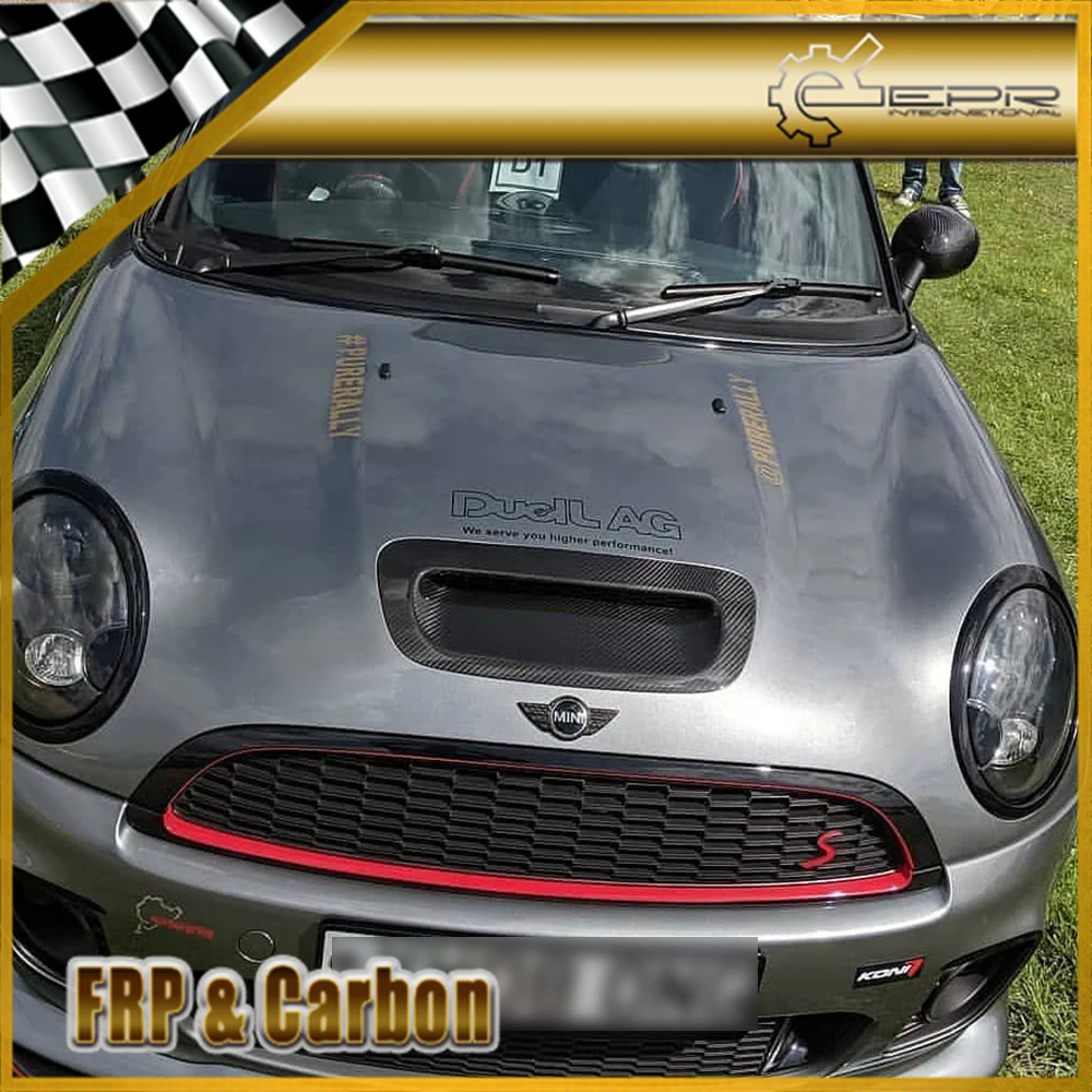 Для Mini Cooper S MK1 2001-2006 R53 бленда из углеродного волокна для Глянцевая углеродная