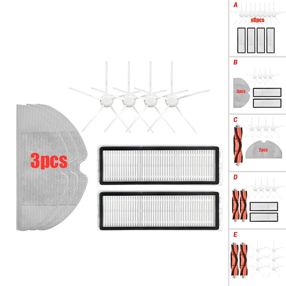 

Five-claw Side Brush Filter Mop Cloth Kit For F9 For MIJIA 1C Vacuum Cleaner Long-lasting Cleaning Power