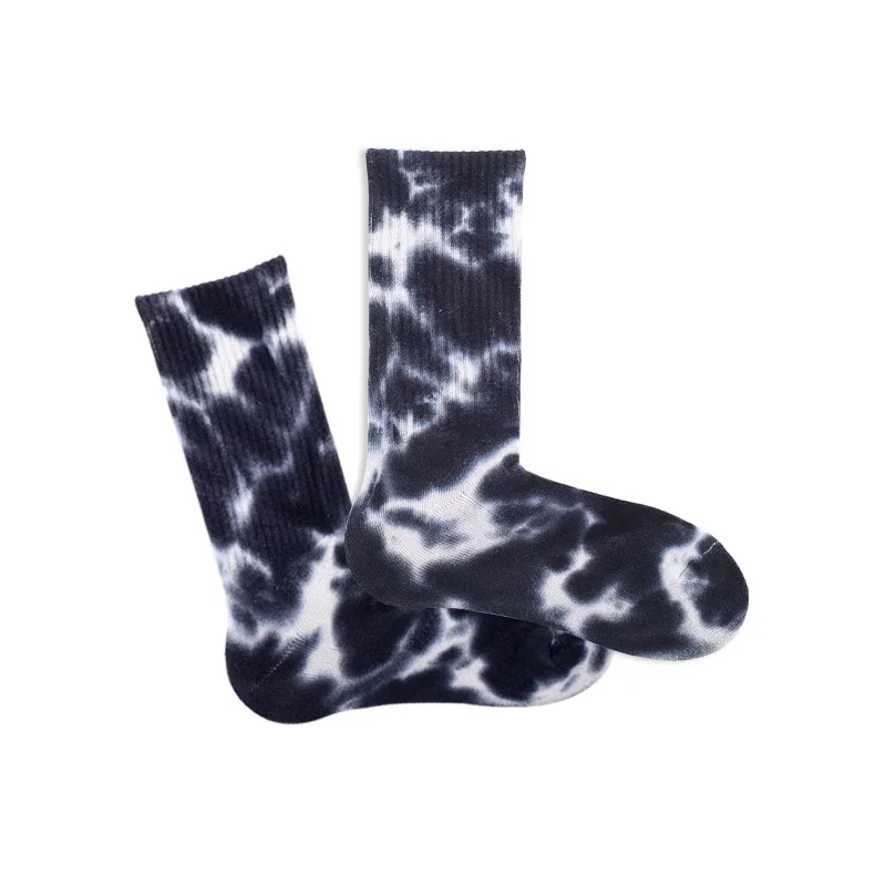 Индивидуальные мраморные полосатые хлопковые носки хараюку крутые для