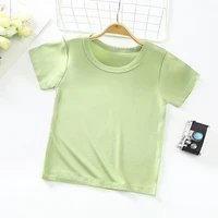 new t shirt summer kids clothes boys girls childrens clothing soft breathable solid color fashion causal tops baby tees unisex