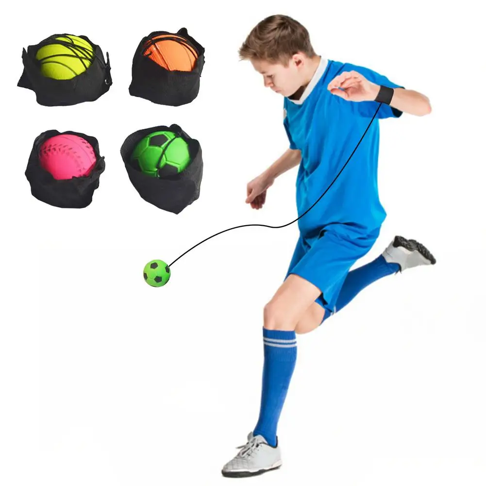 

4pcs Wrist Ball Sport Kids Toys Bouncy Finger Band Ball Exercising Wrists Ball Rubber Rebound Basketball Baseball Football