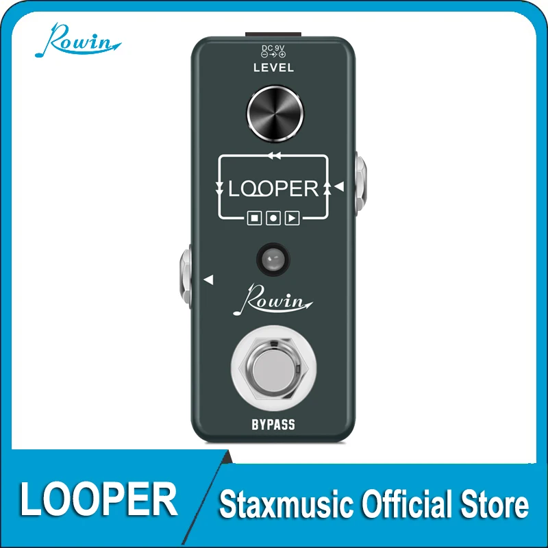 Rowin LEF-332 Guitar Looper Pedal Digital Looper Effect Pedals For Electric Guitar Bass 10 Min Recording Time enlarge