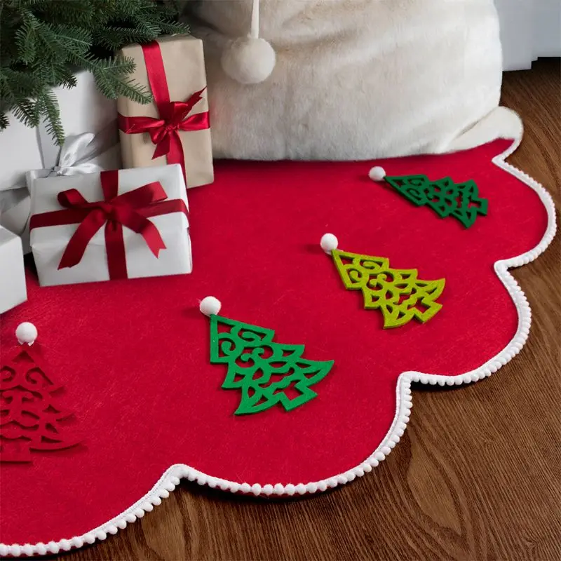 

Tree Skirt Durable Practical Creative Chic Tree Base Decoration Christmas Tree Xmas Gift