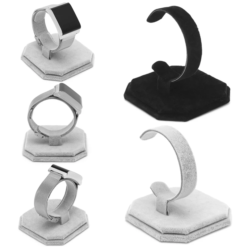 Velvet C Type Design Jewelry Bracelet Bangle Watch Display Rack Stand Holder New | Украшения и аксессуары
