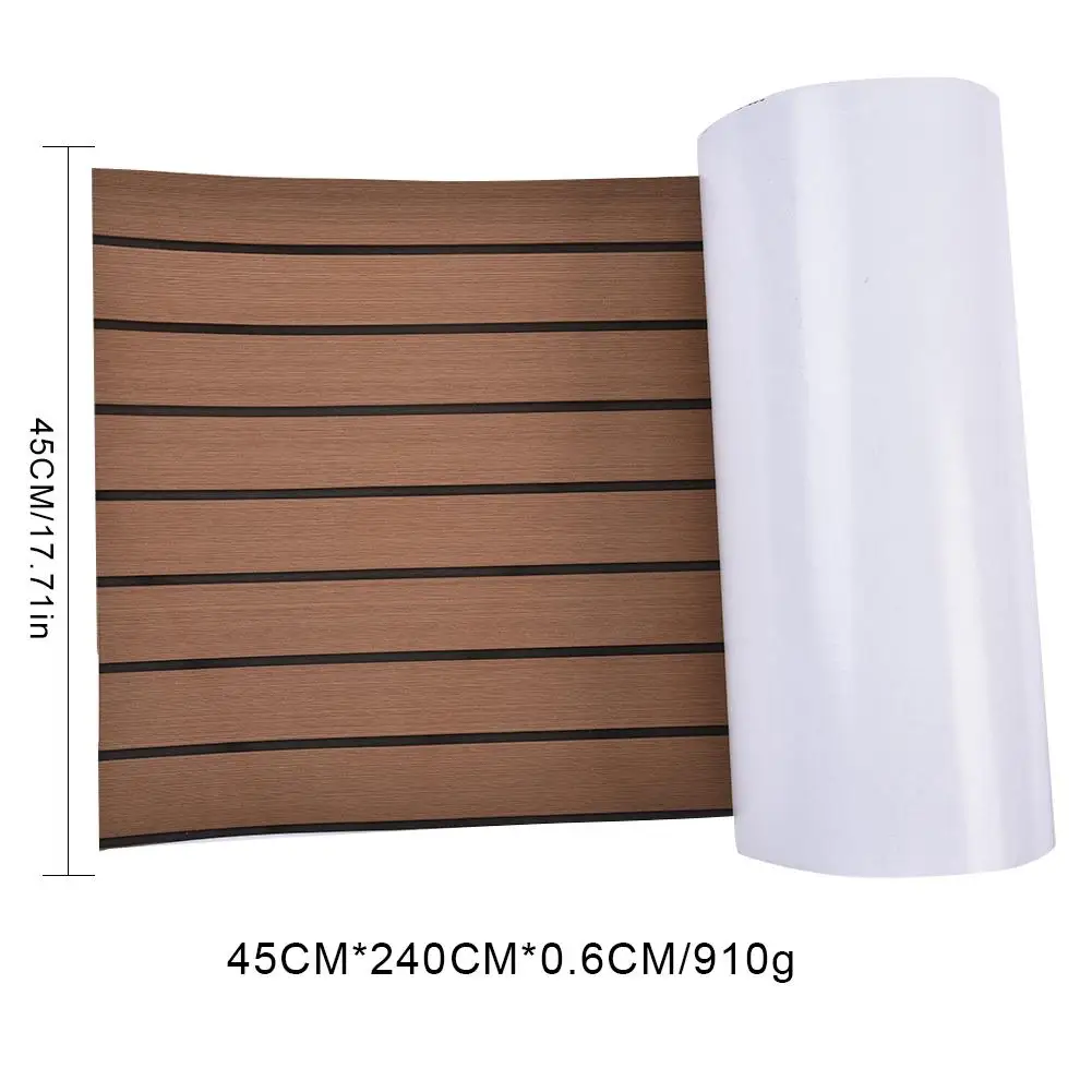 Улучшенный Тиковый настил для лодки морской яхты нескользящий коврик 45 см x 240 см/5