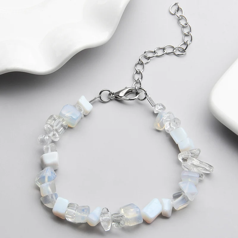 Камень браслет ювелирные изделия для женщин многоцветный корейский стиль бусины