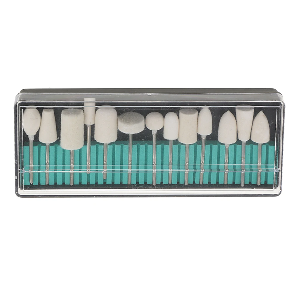 

13 шт. Шлифовальная головка для дизайна ногтей инструменты для полировки керамики буферные напильники электрическая дрель сверла полирован...