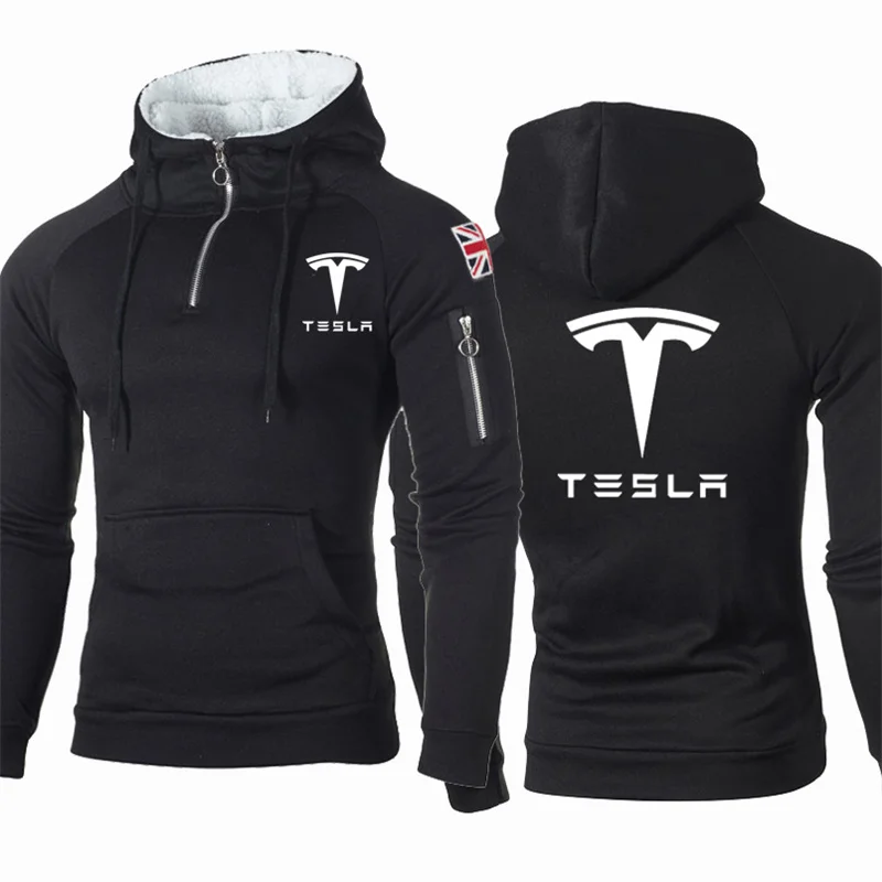 

Толстовка мужская с принтом «Tesla car», Модный пуловер в стиле хип-хоп, повседневная кофта в стиле Харадзюку, 2021
