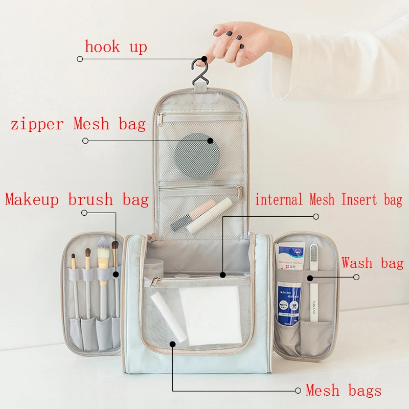 Косметичка косметичка органайзер для путешествий водонепроницаемая подвесная