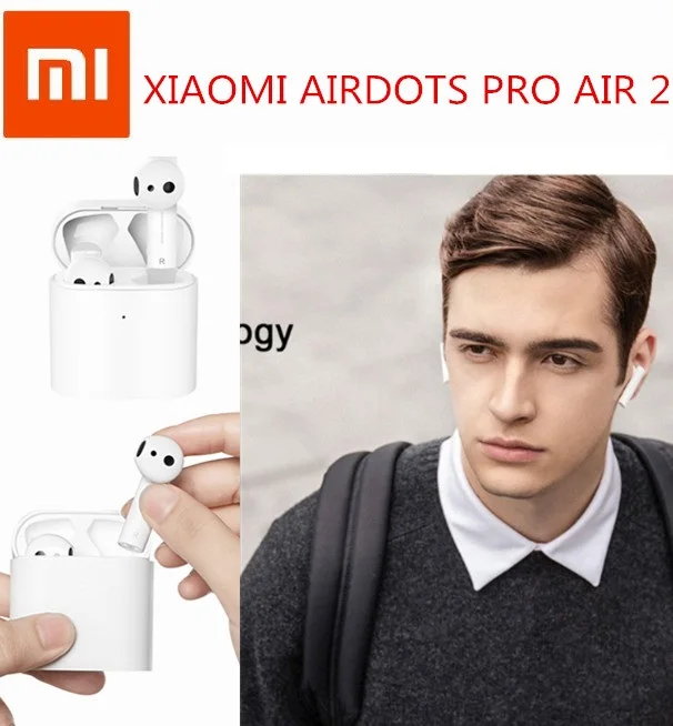 Оригинальные беспроводные наушники Xiaomi Airdots Pro 2 air Mi True Wireless TWS LHDC сенсорное
