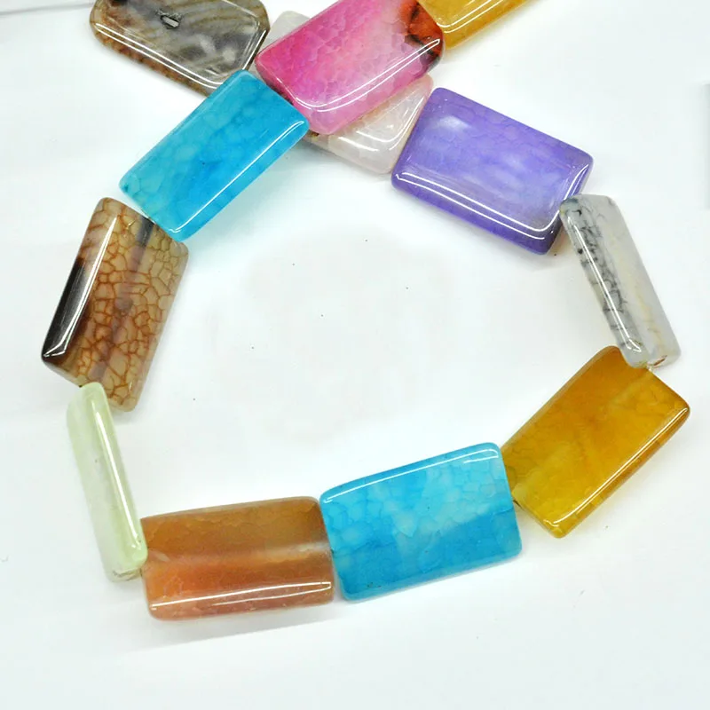 Ассорти из агата натуральный прямоугольник Круглый полная нить исцеляющий