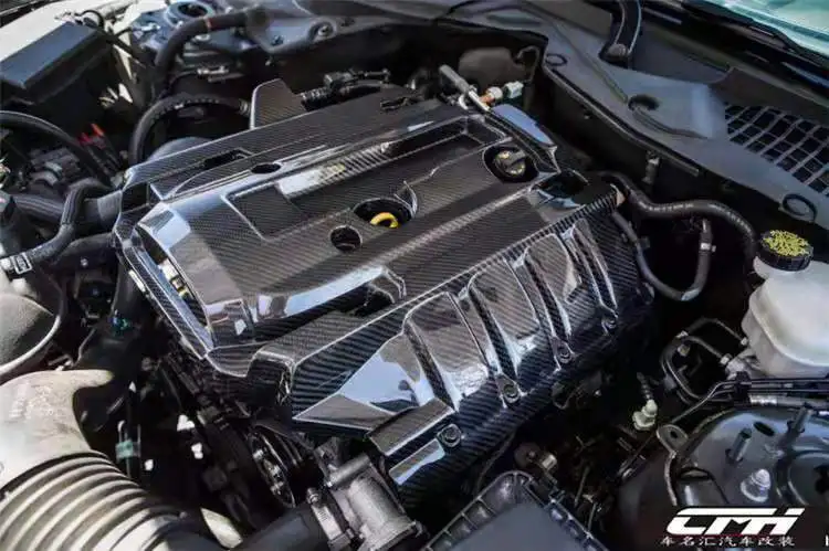 Автомобиль углеродного волокна стиль крышка двигателя капот подходит для Ford Mustang 2,3 T