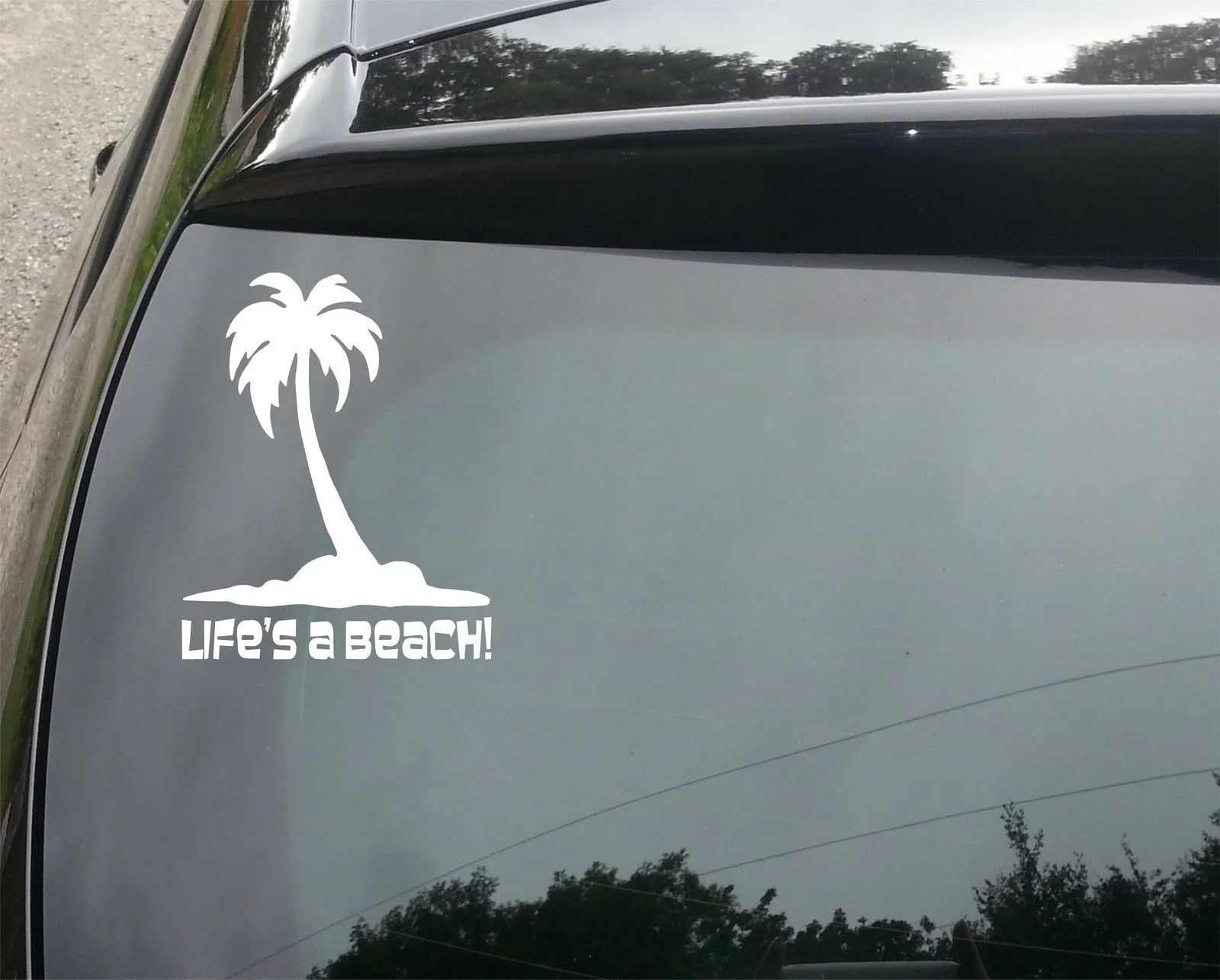 

LARGE Life's A Beach Funny computer/Window JDM EURO Vinyl Decal Sticker
