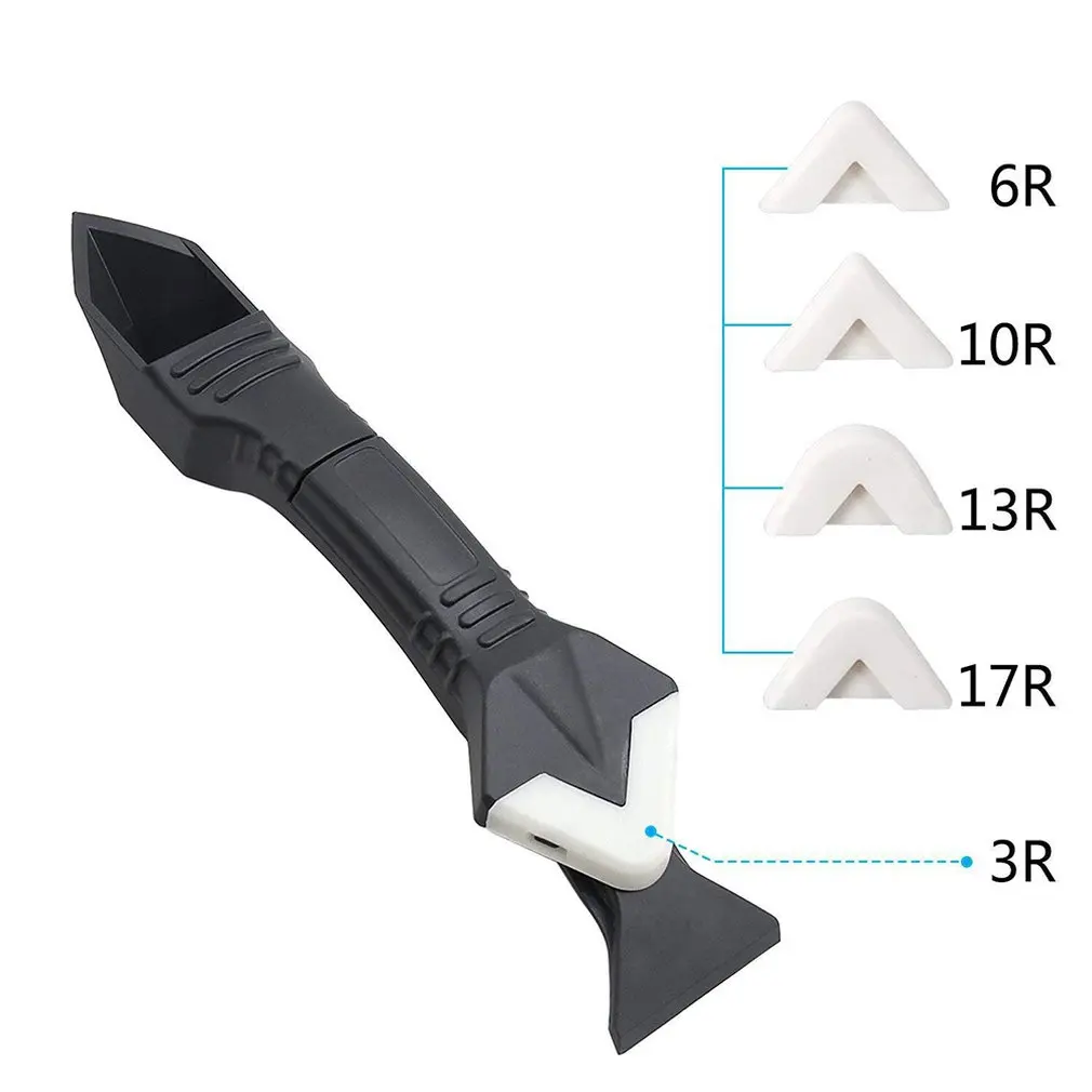 

Three-In-One Glass Glue Scraper Yin And Yang Angle Shovel Glue Plastic Scraper