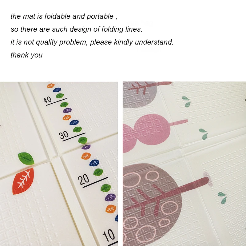 

Foldable Baby Play Mat Xpe Puzzle Mat Educational Children's Carpet in the Nursery Climbing Pad Kids Rug Activitys Games Toys