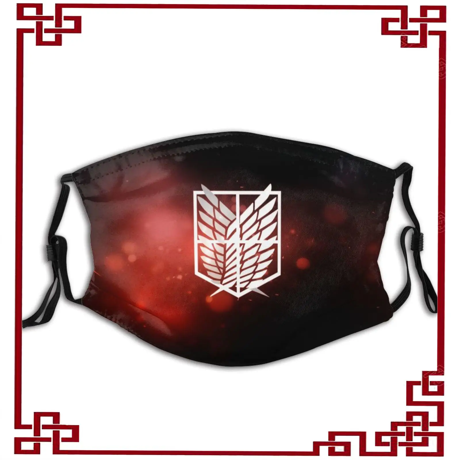 

Japanese Animeattack On Titan Logo Facemask Reusable Filter Dustproof Wash Fabric Mask Adult/children Cartoon Picture Mascaras