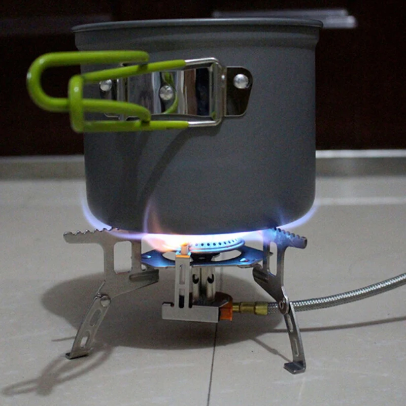 3000 Вт портативная газовая горелка для пикника складная стальная мини плита