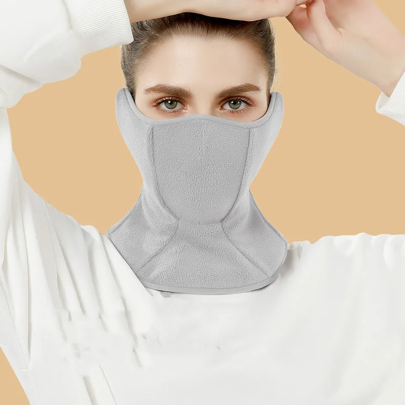 

Зимняя новая термальная маска для женщин, ветрозащитная дышащая флисовая Трехмерная маска для езды на открытом воздухе и защиты ушей, новый...