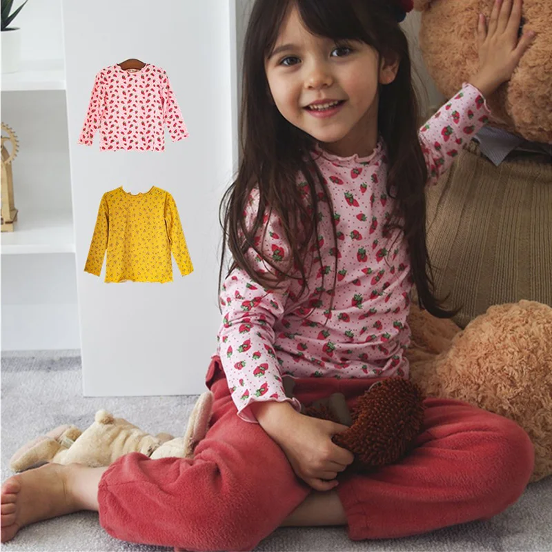 

Детская футболка для девочек, одежда, рубашка с длинным рукавом, хлопковые топы, весна-осень 2021, Детская домашняя одежда, детская одежда