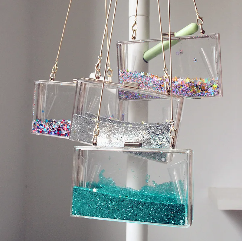 Новый прозрачный акриловый кошелек клатч вечерние сумки клатчи женские модные