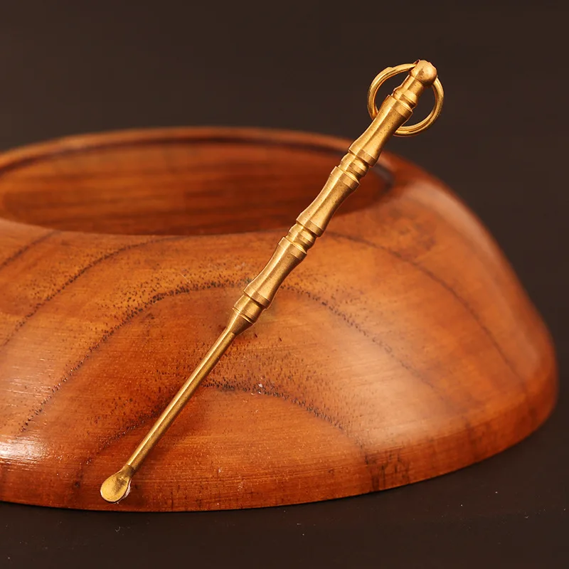 Легкий ложка для удаления ушной серы инструментами чистки ушей Портативный Медь