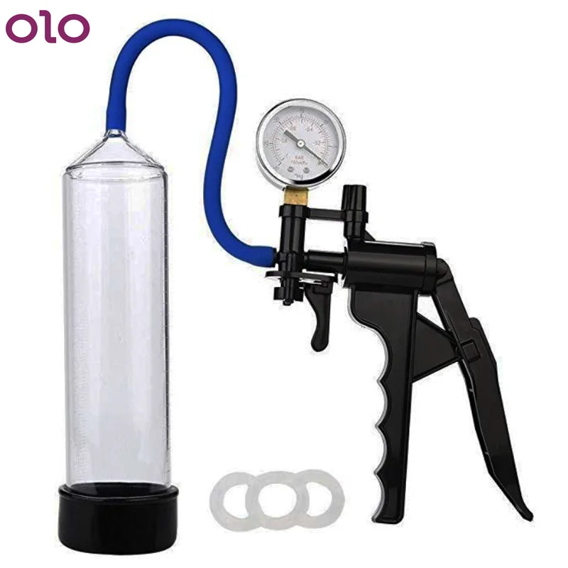 Насос для пениса вакуумный увеличивающий мужской t с ручкой пистолетом рост