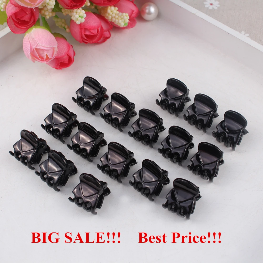 12pcs black 1 шт. большая заколка для волос банан зажим для волос Топ зажим закрутка шпильки зажим стразы конский хвост Зажим конский хвост аксессуары для волос G0402 - Цвет: 12pcs black