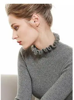grey sweater Babbytoro женский свитер теплый полувысокий кашемировый пуловер с воротником черепахи тонкий вязаный свитер черный синий бежевый XXL XL S Pull Homme - Цвет: grey sweater