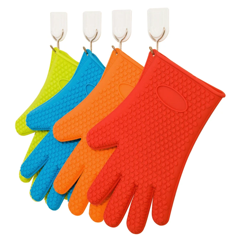 

Heat Resistant Silicone Glove Cooking BBQ Oven Pot Holder Mitt Kitchen Hot Search Kitchen Accessories Bakeware Tool
