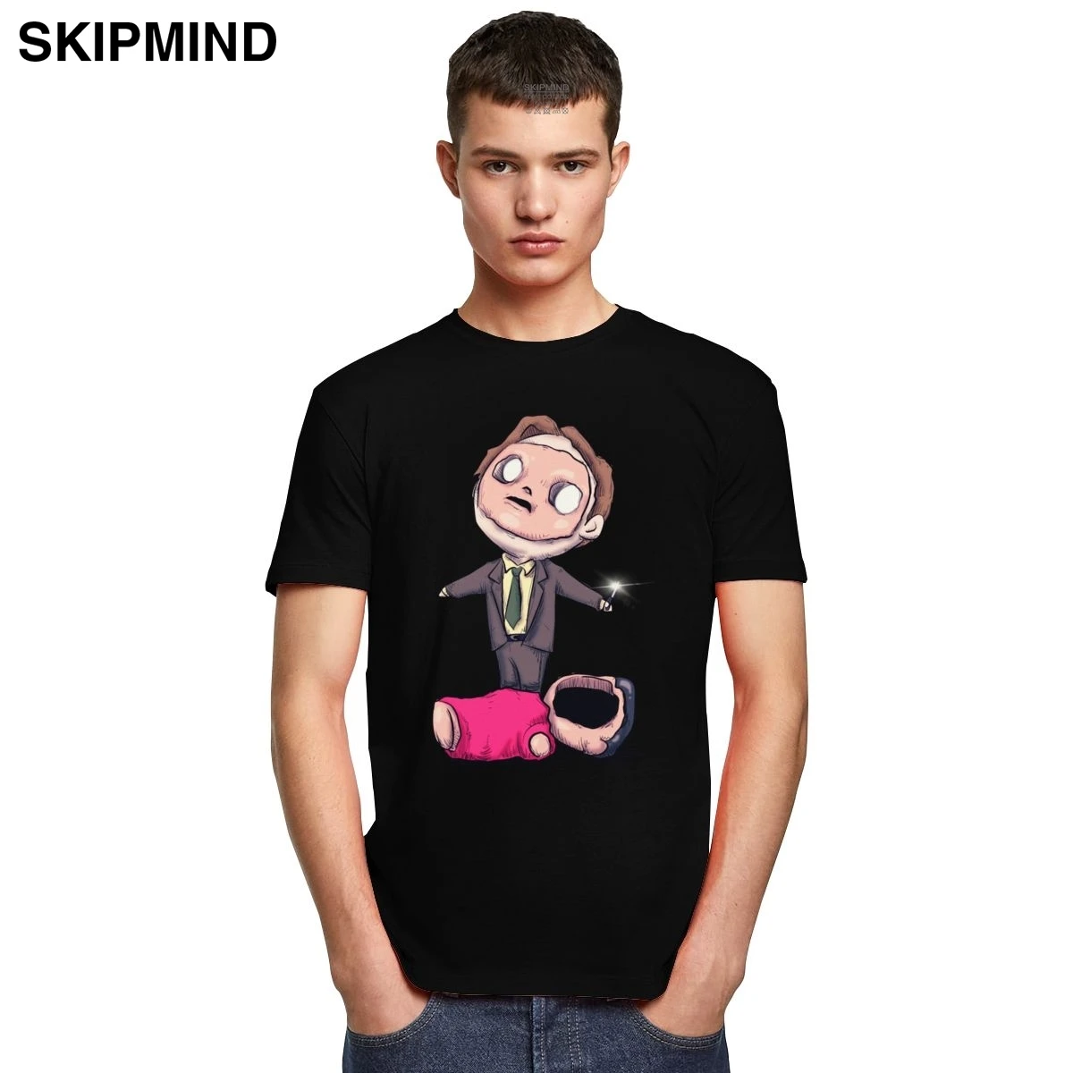 Дуайт Шрут первой помощи сбой Футболка мужская уличная одежда с коротким рукавом