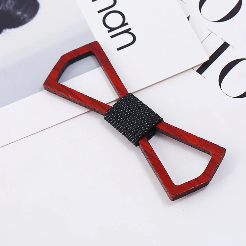 Хит 2019 красный деревянный галстук-бабочка для мужчин костюм жениха свадьбы