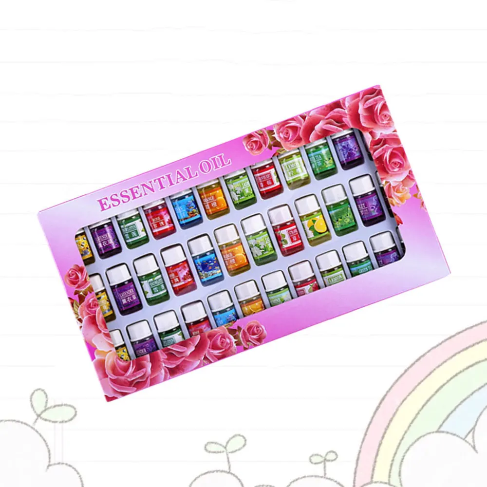 

36pcs In One Box 3ML Water Soluble Fragrance Essential Oil Refill Humidifier Aroma Oil Set for Home Car Office Store