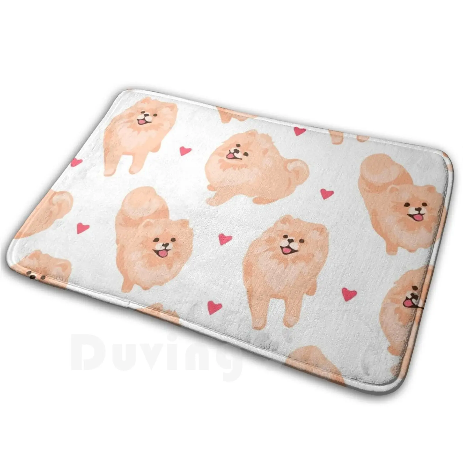 

Pomeranian Spitz Puppy Seamless Pattern Carpet Mat Rug Cushion Soft Pomeranian Dog Funny Cute Pom Funny Dog Dog Art