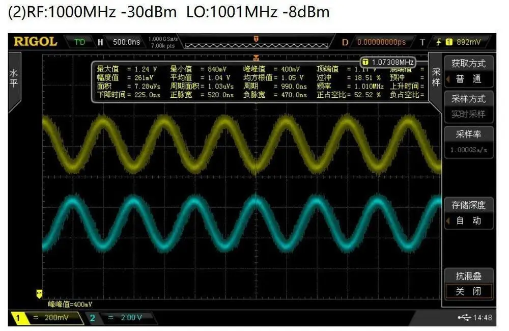 Dyкб AD8347 800 МГц до 2 7 ГГц широкополосный Quadrature IQ demodulator RF для HAM радио