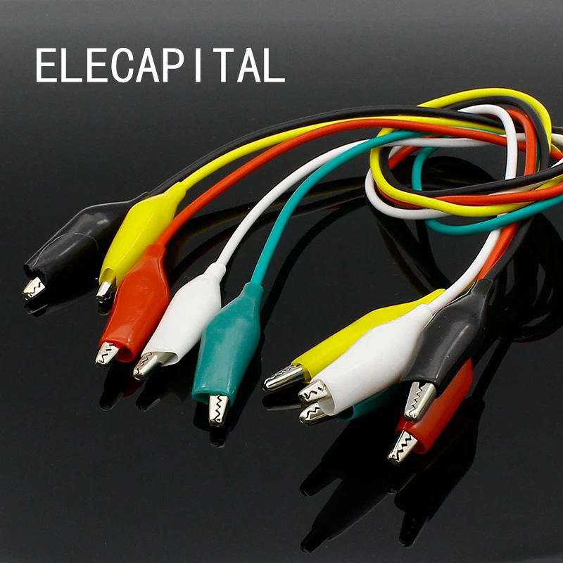 Абсолютно новые 10 шт. зажимы для аллигатора электрические DIY Тестовые провода