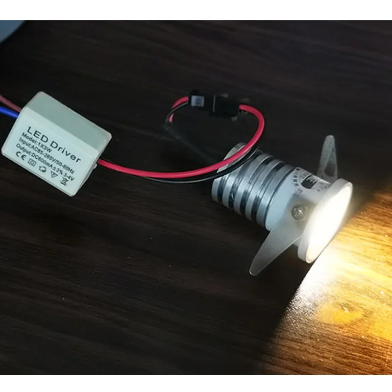 Миниатюрный Светодиодный точечный светильник 1 Вт 3 220 В 230