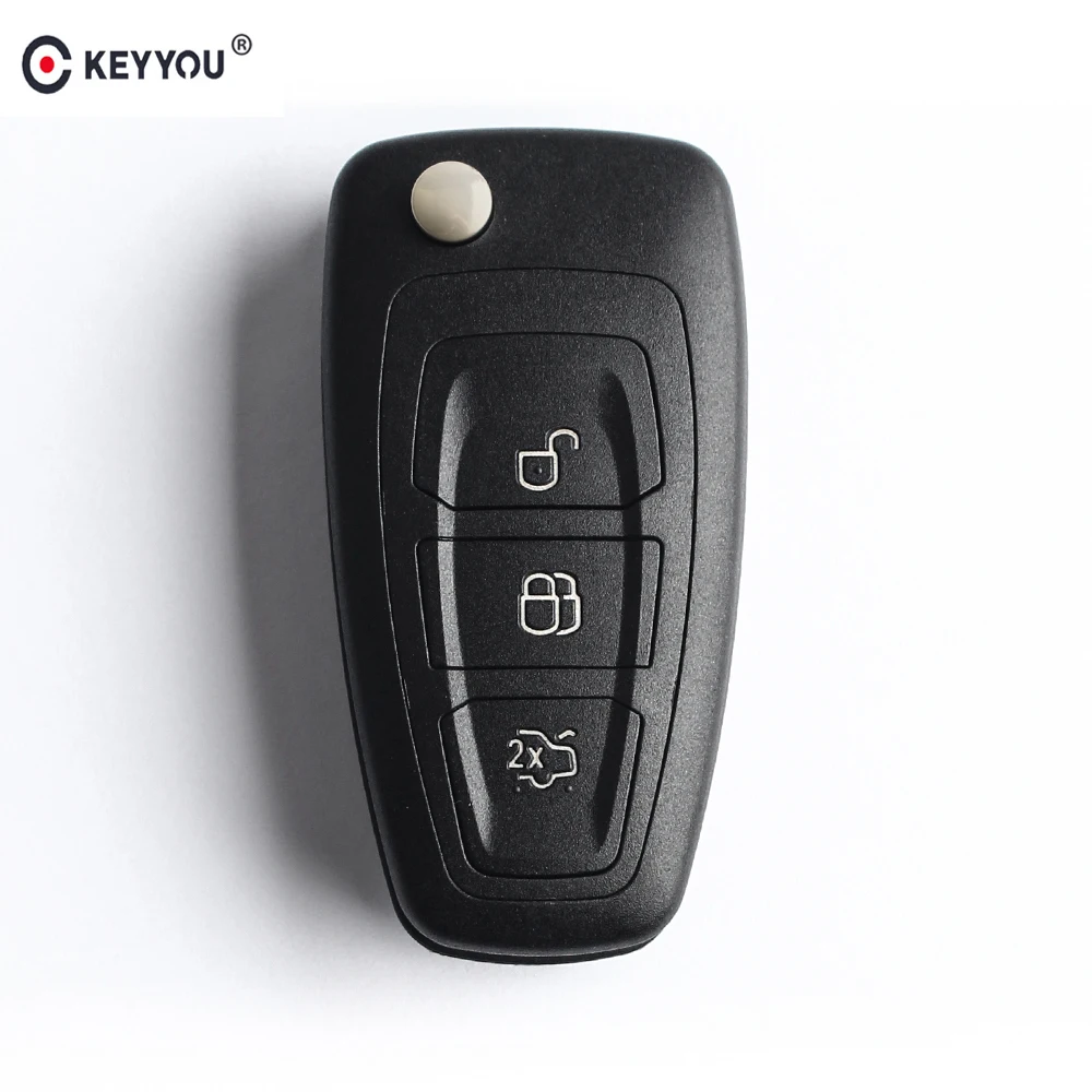 KEYYOU 20X Flip Folding Remote Key Shell Car Cover 3 Buttons For Ford Focus Mondeo Fiesta 2013 Fob Auto Case HU101 Blade | Автомобили и
