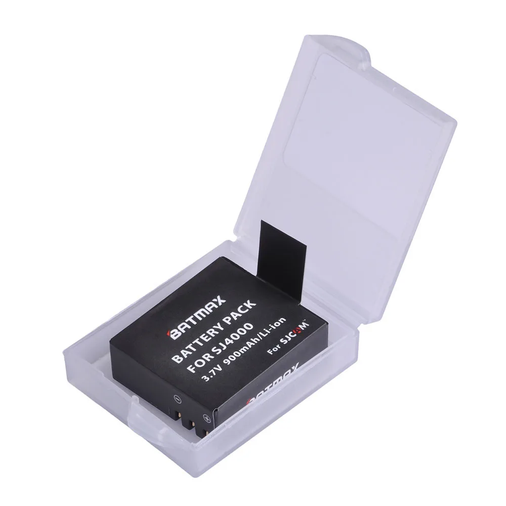 2 аккумулятора и зарядное устройство с двумя USB-портами ЖК-дисплеем для Sjcam Sj 4000