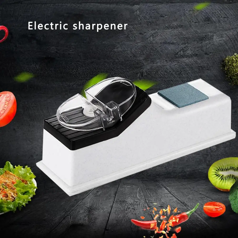 New USB Electric Knife Sharpener Tungsten Diamond Ceramic Longer Service Life Scissors Grinder Kitchen Supplies  Дом и