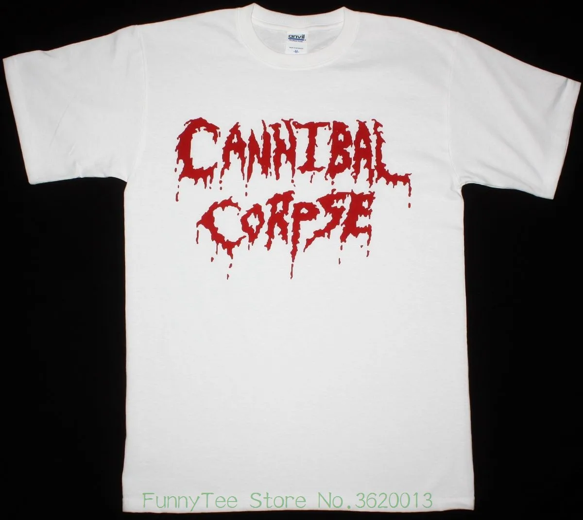 Cannibal логотип трупа белая футболка Death Metal Grindcore Крис Барнс Obituary|Мужские футболки| |
