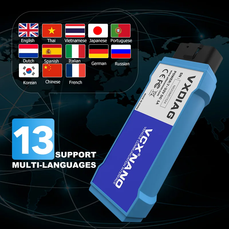Диагностический сканер VXDIAG VCX NANO для GM/Opel OBD2 инструмент диагностики автомобиля