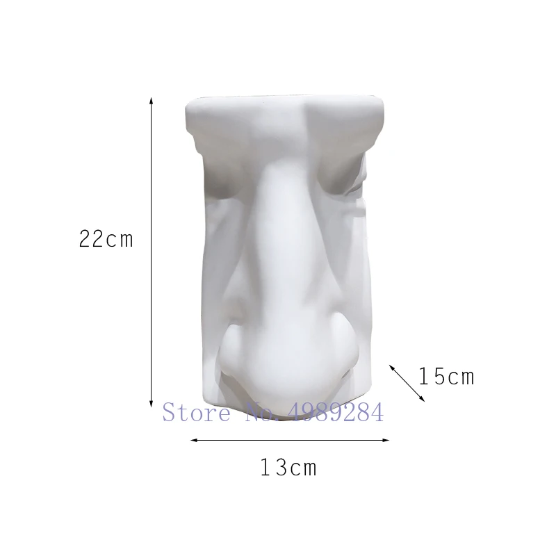 Creative Nordic Resin Five senses nose ear Imitation plaster modern abstract human face Decorative ornaments Home Decorations | Дом и сад