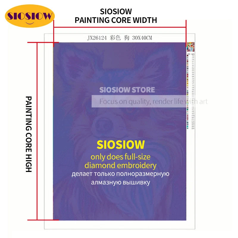 Набор для вышивки крестиком SIOSIOW 5D алмазная живопись сделай сам с изображением