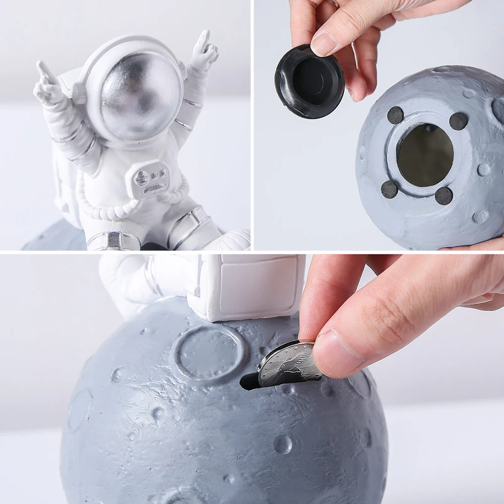 

Cartoon Astronauts Piggy Bank Coin Storage Box Birthday Gift Desktop Home Decoration Piggy Bank Children Piggy Bank Piggy Bank