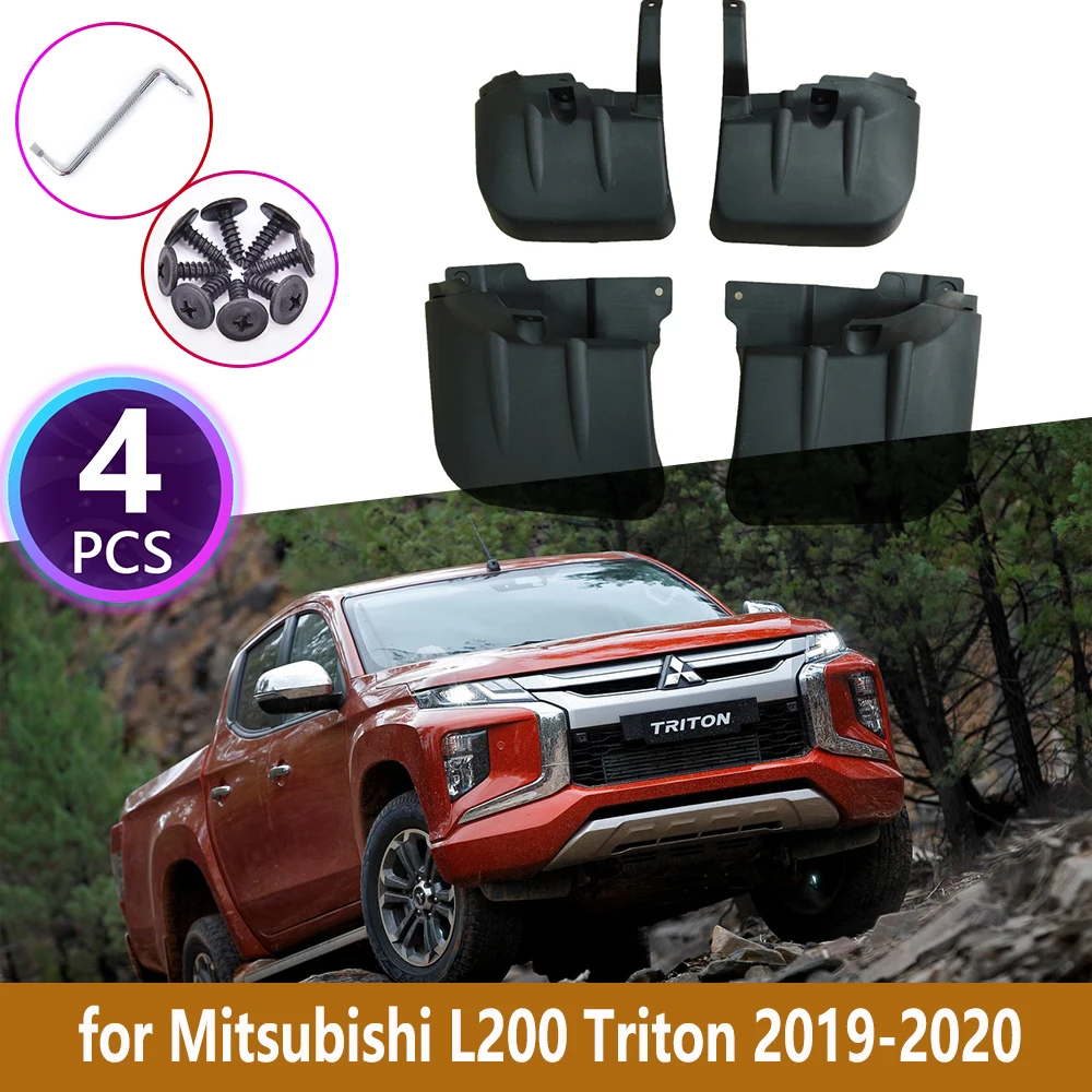 Брызговики автомобильные для Mitsubishi L200 Triton bararian передние и задние брызговики 2019 |