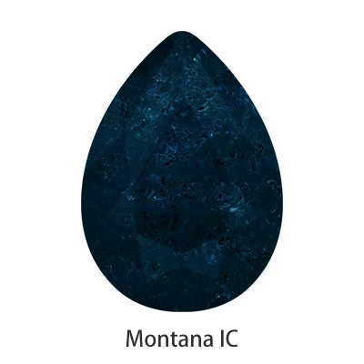Montana IC Сапфир слеза падение K9 стекло с морозным узором высококачественные стразы Pointback свободные стеклянные клей для страз на ремеслах одежды - Цвет: Montana IC
