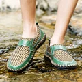 Mężczyźni obuwie trampki moda mężczyźni oddychające lekkie letnie mokasyny odkryty plaża Mesh mężczyźni buty Zapatos De Hombre Big S