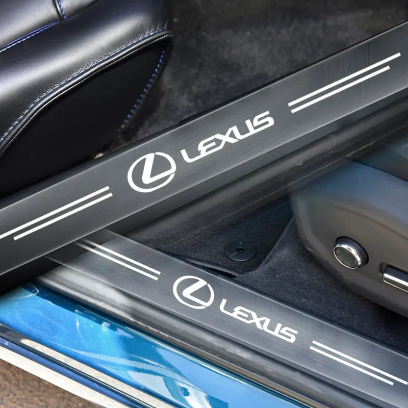 4 шт. автомобильные прозрачные наклейки на порог двери для Lexus IS300H NX300H CT200H IS250 IS 220D