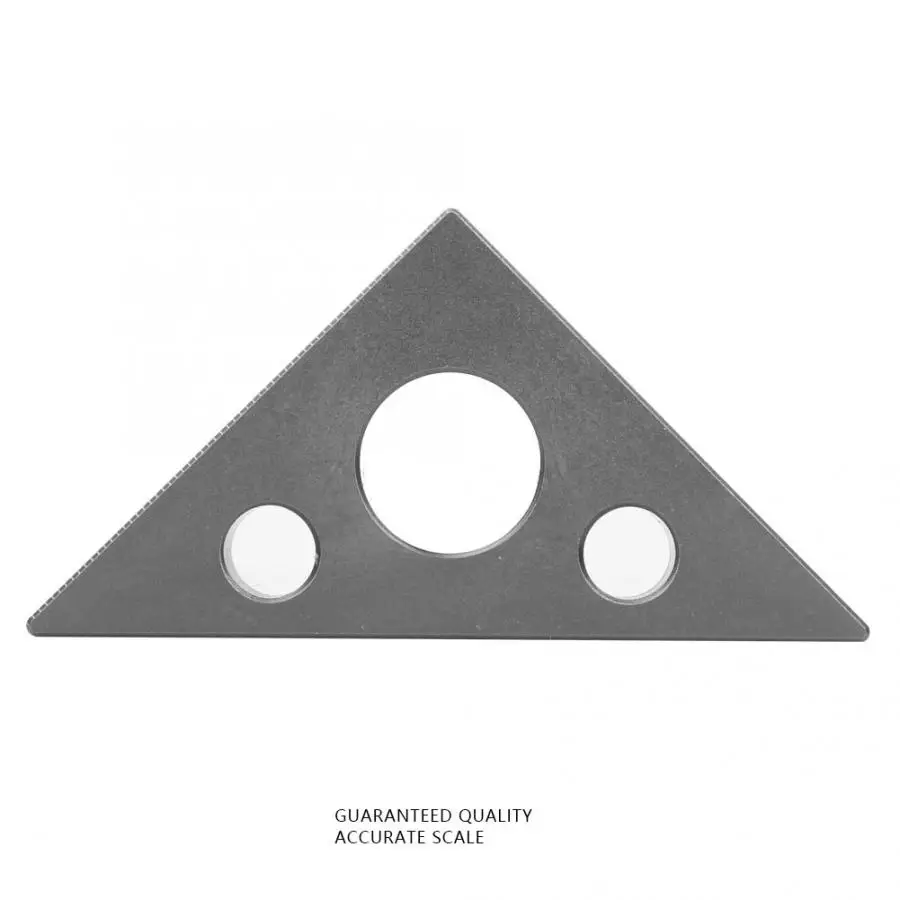 1 шт. 45/90 градусов Матовый алюминий Сплав Мини угловая линейка Деревообработка